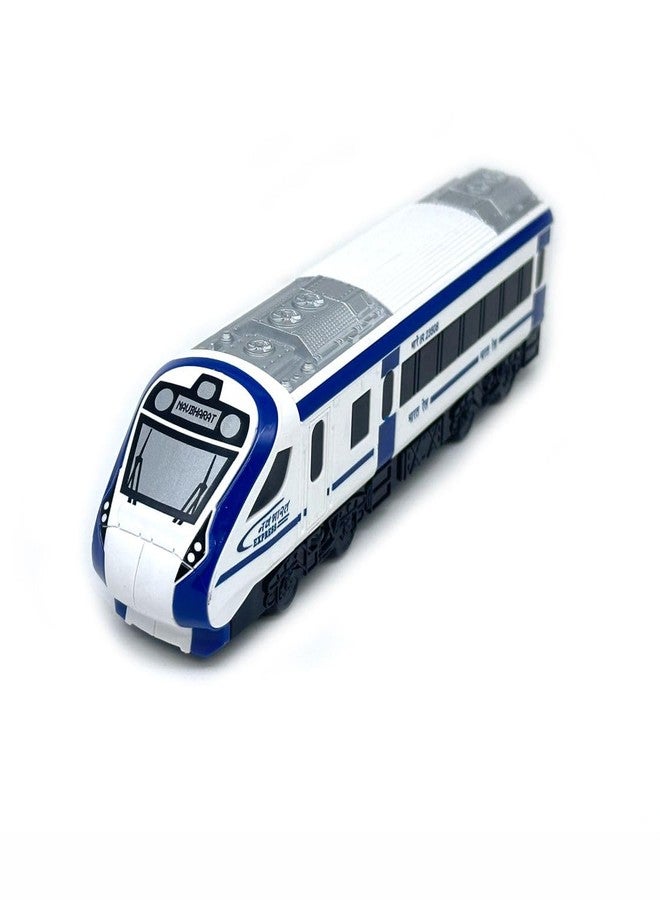 سنتي قطار لعبة CENTY Nav Bharat Blue Express يعمل بالسحب للخلف، مناسب للأطفال من عمر 3 سنوات فما فوق، متعدد الألوان - Image 1